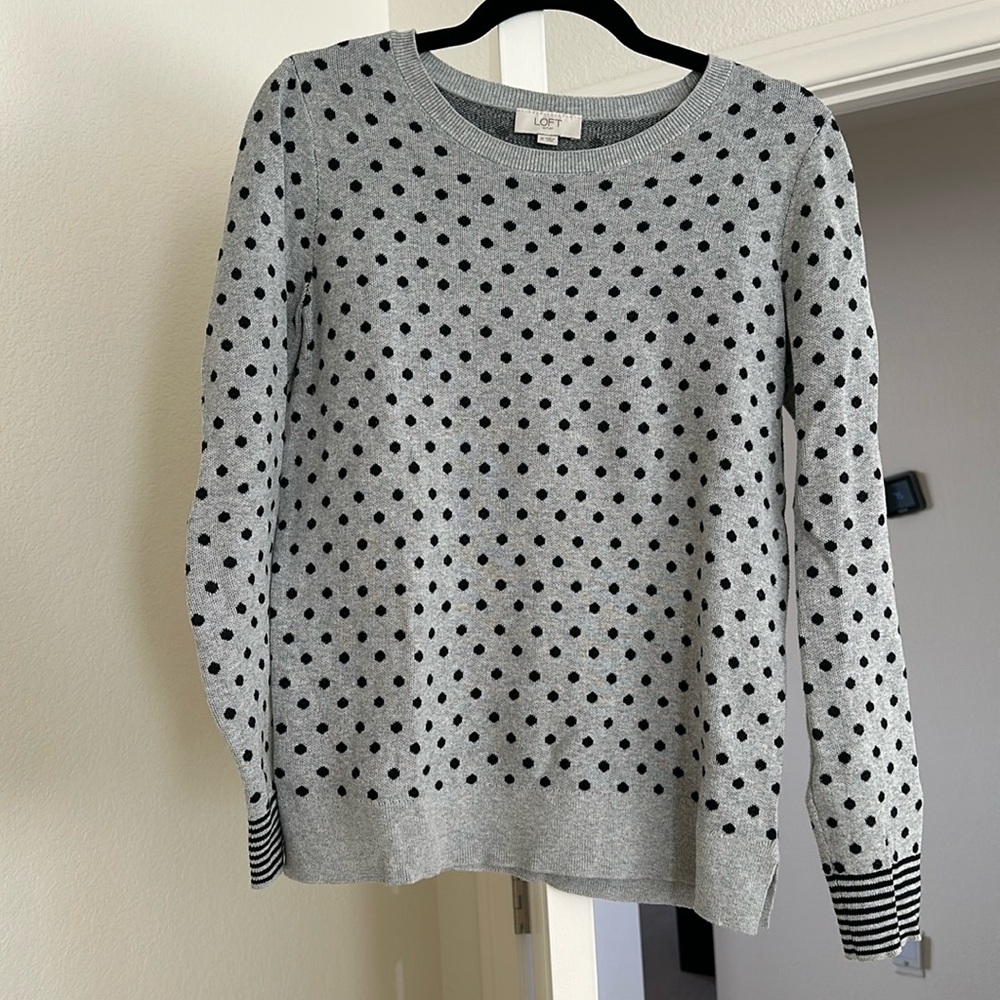 Loft polka dot sweater